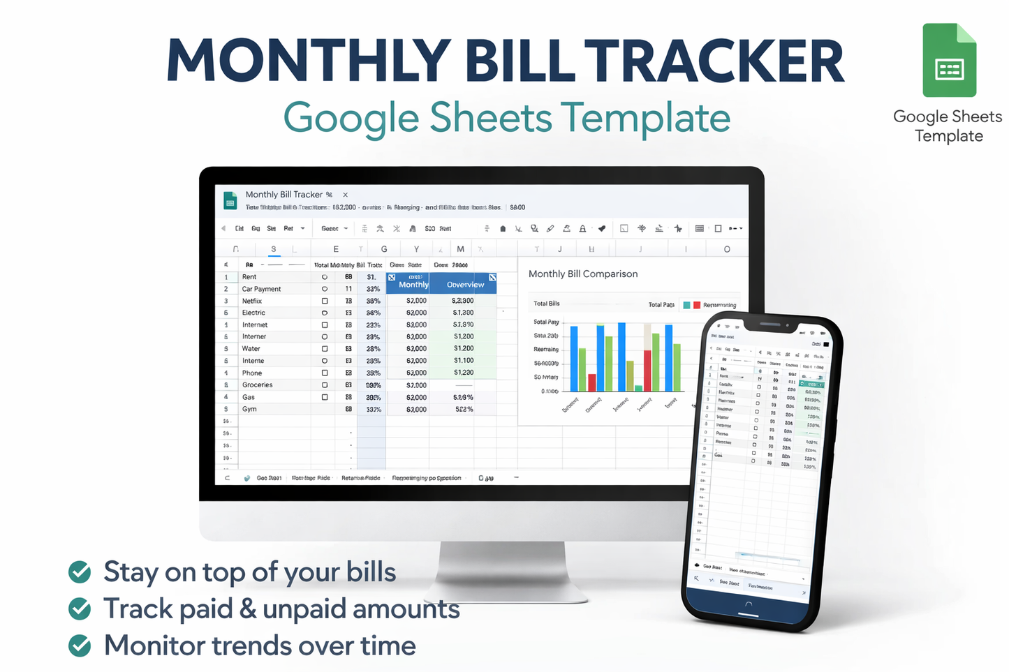 Monthly Bill Dashboard